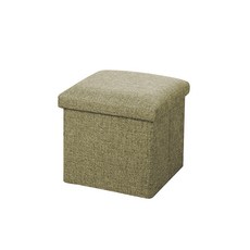 BS布藝椅收納盒中號, 綠色卡其色