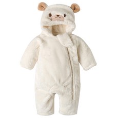 Mom's care 可愛熊超細纖維連身衣