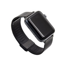 momoket 米蘭式環扣 Apple Watch 金屬錶帶 L尺寸 42 44 45 49mm 錶帶, 黑色, 1個