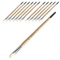 HWAHONG 油畫壓克力筆刷 804F, 16 號, 12件