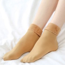 두발로 남녀공용 융털 기모 보온 양말 8켤레