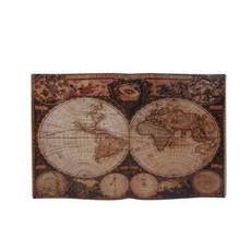 東洋石倉 居家裝飾用展開式世界地圖書壁飾, 混合顏色