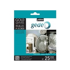 pebeo Jedeo 金葉藝術用品 14 x 14cm銀色 25 片葉子, 1 種顏色, 1個