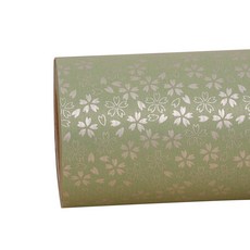 헬로우닝닝 종이 롤포장지 벚꽃 53cm x 10M, 연카키(R536), 1개
