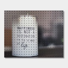 NB Commerce 室內裝飾洞洞板氣氛蠟燭, 1個, White