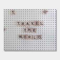 Anbicommus室內裝飾孔板 traveltheworld, 1個, 白色的