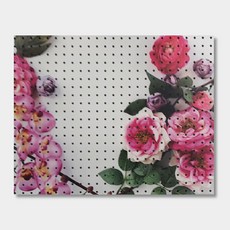 Envy Commerce 室內裝飾洞洞板 連接花朵, 1個, 白色