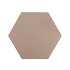 ade.l 六角形矽膠餐墊, 磚紅色, 1個