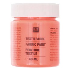 리코 섬유염색물감 22 Neon Red, 40ml, 1색