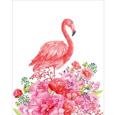 아트조이 DIY 명화 그리기 세트 40 x 50 cm 세로형, 플라워 플라밍고 2, 1개