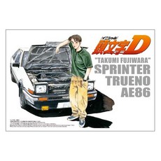 AOSHIMA 頭文字 D 24-05 1:24 塑料模型車 AO03206, 1個