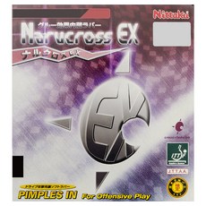 Nittaku NARUKROSS EX 硬質特厚桌球膠皮, 紅色