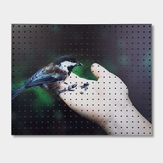 NB Commerce 室內用洞洞板 吃飯吧, 1個, 白色