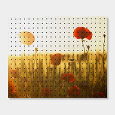 Anbicome室內打孔板 花與夕陽, 1個, 白色的