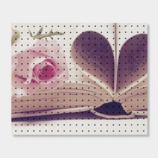 NB Commerce 室內裝飾洞洞板 愛心GG, 1個, 白色