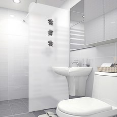 Designsupul 浴室窗戶霧面貼紙 北歐風格 VSW 32, 混色