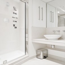 Design Supul 浴室窗戶霧面窗貼 北歐風格 VSW 23, 混合顏色