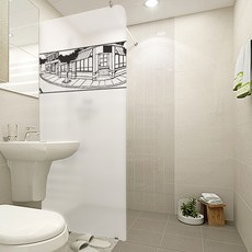 Design Supul 淋浴窗戶霧面窗貼 北歐風格 VSW 13, 混合顏色