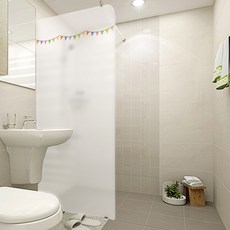 DesignSoopul 淋浴窗戶霧面窗貼 北歐風格 VSW 03, 混合顏色