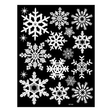 환타스틱스 겨울 X MAS 스티커 눈꽃 혼합1, GDT-804S X3