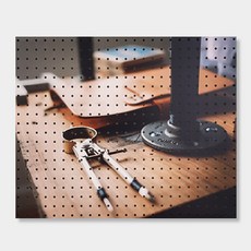 앤비커머스 室內裝飾洞洞板圓規, 1個, 白色