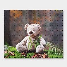 NB Commerce 家居裝飾洞洞板 綠熊, 1個, White