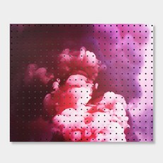 Anby Commerce 室內用洞洞板 粉紅煙霧, 1個, White