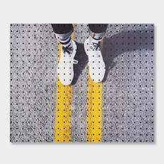 NB Commerce 室內裝飾洞洞板 黃線, 1個, 白色