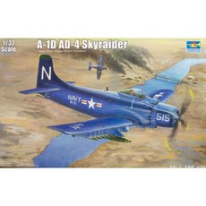 TRUMPETER 小號手 TRUMPETER 1/32 A-1D AD-4 Skyraider塑膠模型, 1套