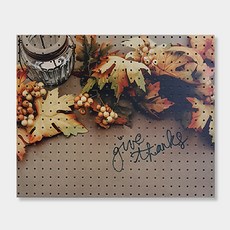 NB Commerce 室內裝飾洞洞板 秋日信箋, 1個, 白色