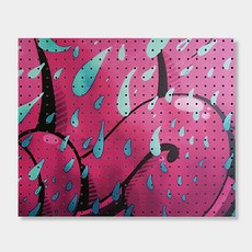 Anvi Commerce 室內裝潢洞洞板 粉紅塗鴉, 1個, 白色