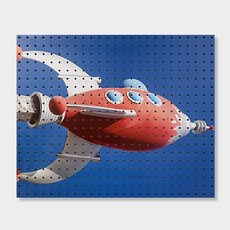 Anbicommus室內裝飾打孔板 Space GoGo, 1個, 白色的