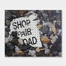 NB Commerce 室內裝飾洞洞板 英文字體傳單, 1個, 白色