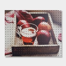 앤비커머스 인테리어 타공판 가을을마시다, 1개, White