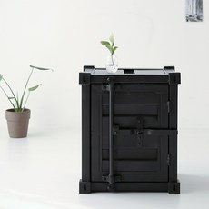 마켓비 페크르 빈티지 캐비넷 PC0122CB, 블랙