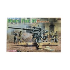DRAGON 塑料模型 1/35 88mm FlaK37 mit Behelfslafette, 1個