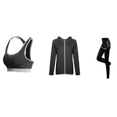 Ecody女款緊身褲瑜珈服 3件組