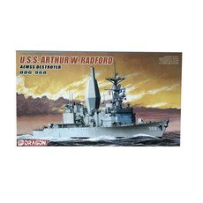 DRAGON 塑料模型 1/700 USS Arthur W. Radford Aemss 驅逐艦 DDG-968, 1個