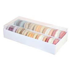 B Home Baking 韓國製透明上蓋馬卡龍盒, 單一顏色, 5套