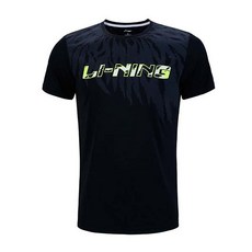 LI-NING 男士圓形短袖羽毛球T恤AHSN211-2