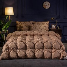 햇살 두꺼운퀼트털 5성급 호텔이불 7.8kg, 브라운