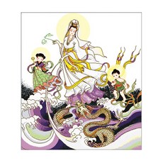 ZKF 十字繡 DIY 套組, 1個, 送子觀音