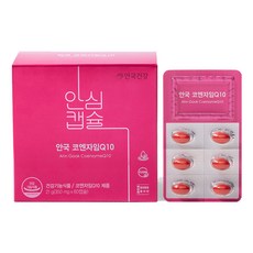 안국건강 안심캡슐 코엔자임Q10, 60정, 1개