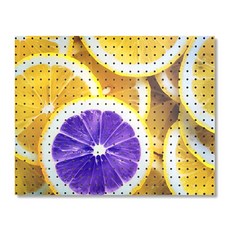 앤비커머스 室內裝飾洞洞板 顏色反轉檸檬 White, 1個, 混合顏色