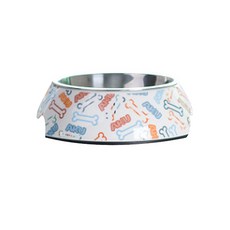 이코디 러브퍼피 스테인레스 반려동물 식기 L, 아큐, 1개