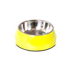이코디 러브퍼피 스테인레스 반려동물 식기 L, 라임, 1개