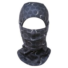 9FX 印花防寒圍脖頭套, VOLT款/黑色