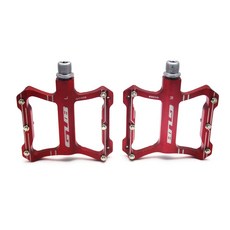 GUB GUB GC-008腳踏車防滑超輕量腳踏板, 紅色的, 1套