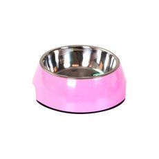 이코디 러브퍼피 스테인레스 반려동물 식기 L, 핑크, 1개