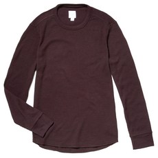 갭 남성용 긴팔 와플 니트 크루 넥 셔츠